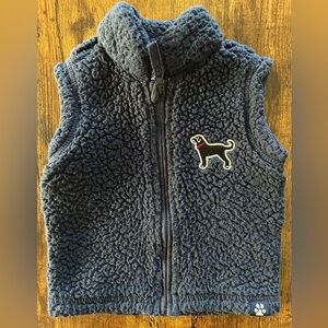 Black Dog baby vest, Navy, 6-12 months